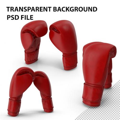 Premium PSD | Boxing glove red png Premium PSD