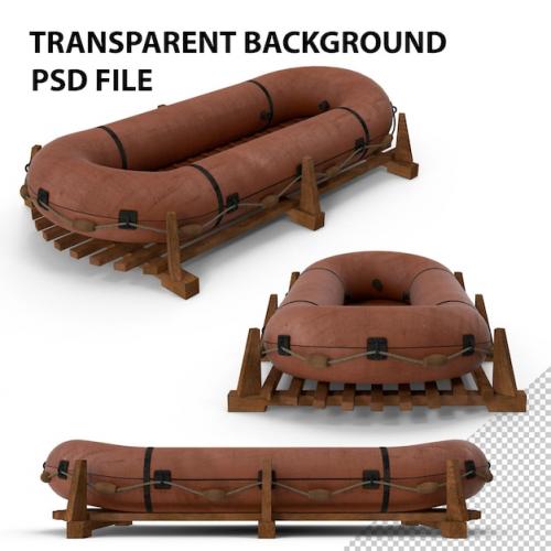 Premium PSD | Dinghy boat lifeboat png Premium PSD