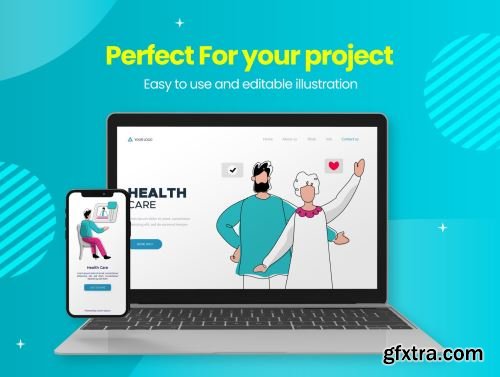 Healthcare Illustration Pack Ui8.net