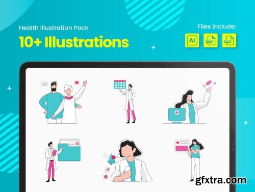 Healthcare Illustration Pack Ui8.net