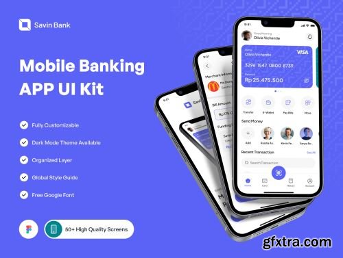 Savin Bank - Mobile Banking App Ui8.net