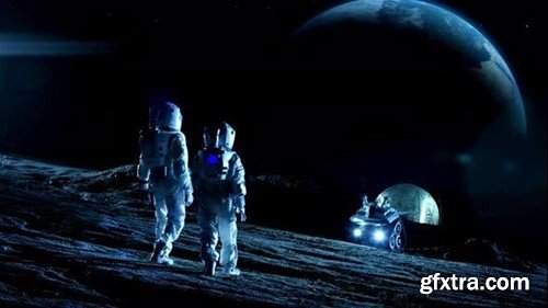 Videohive Astronaut on the Moon 48969904