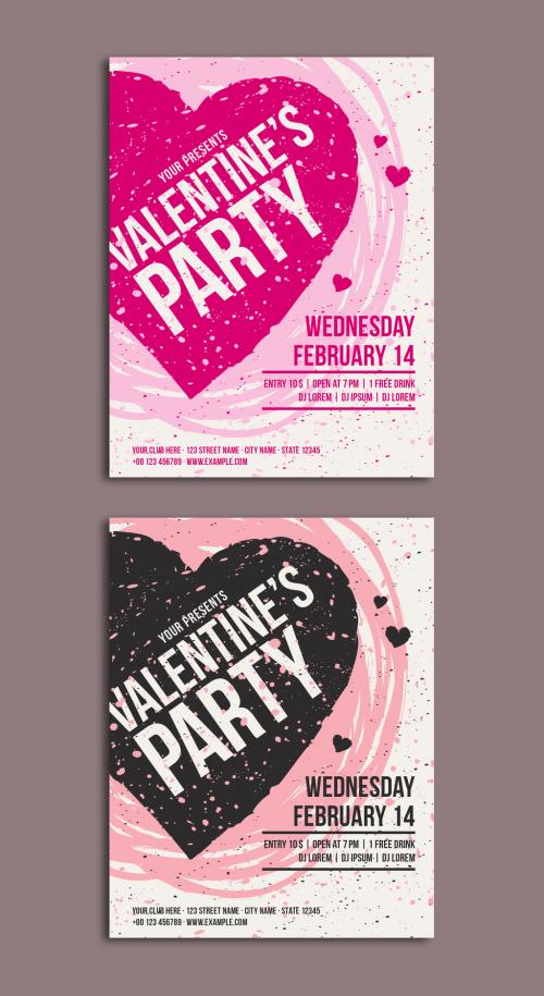 Valentine's Day Party Flyer - 186764439