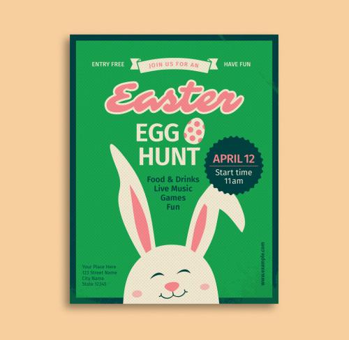 Easter Egg Hunt Flyer - 186764593