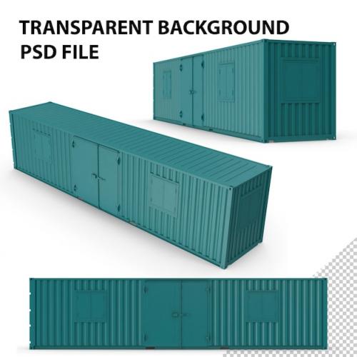 Premium PSD | Container office png Premium PSD