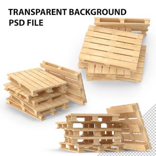 Premium PSD | Wooden pallets png Premium PSD