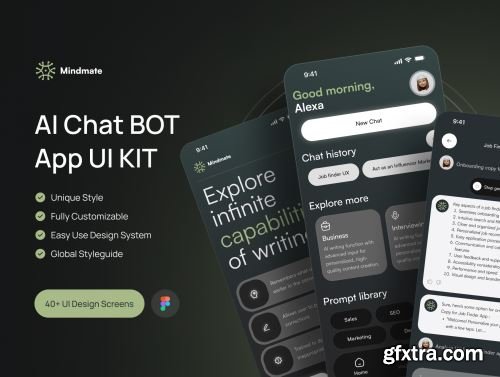 Mindmate - AI Chat BOT App UI KIT Ui8.net