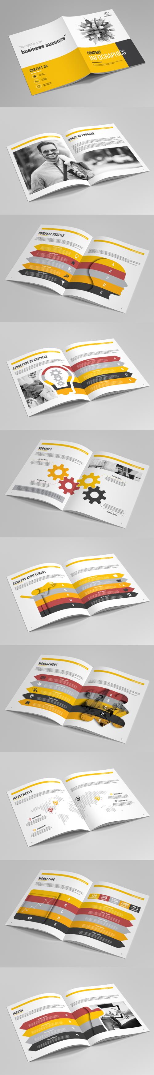 Company Infographics Brochure  - 187382577