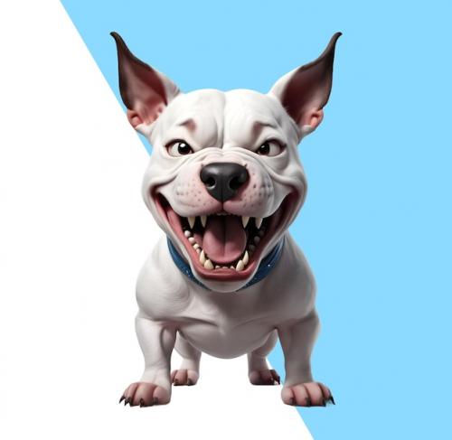 Premium PSD | Ute bull terrier puppy Premium PSD