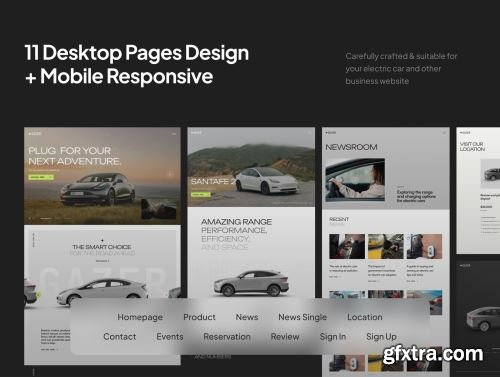 Gazer - Electric Car Website Template Ui8.net