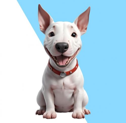 Premium PSD | Ute bull terrier puppy Premium PSD