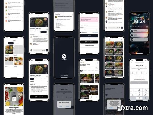 Food Recipe - CookNice Mobile App iOS UI Kit Ui8.net