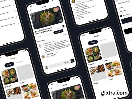 Food Recipe - CookNice Mobile App iOS UI Kit Ui8.net