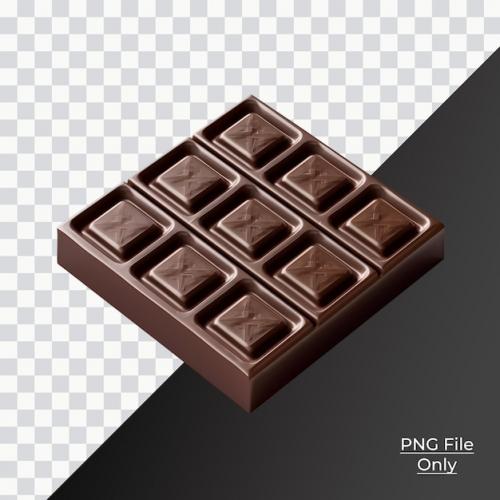 Premium PSD | Psd fresh chocolate soft smooth lighting only png premium psd Premium PSD