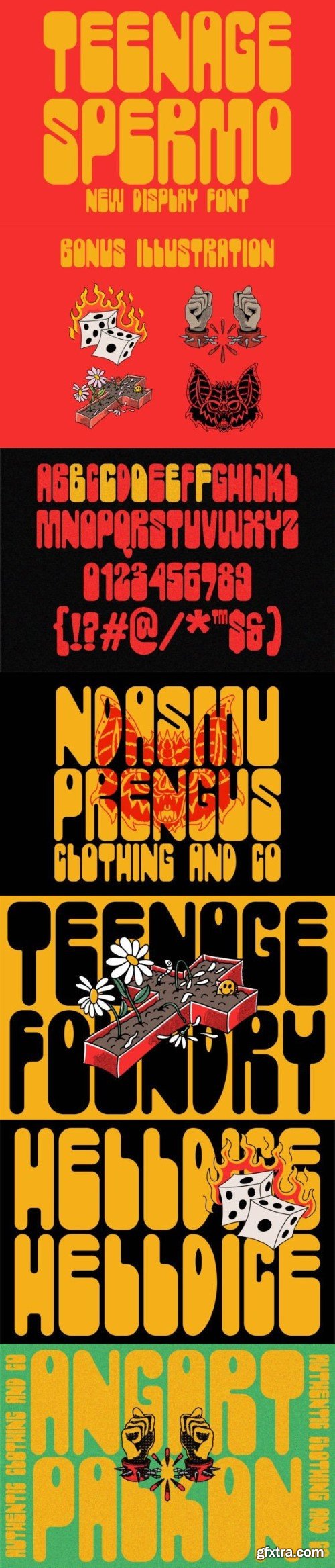 Teenage Spermo Font