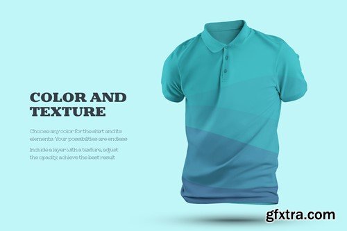 Mockup Polo in 3D style WE3L2LB