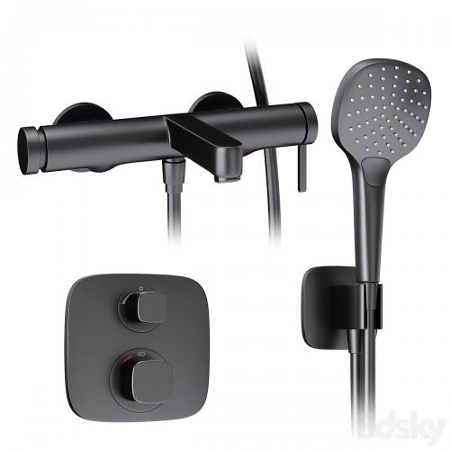 Faucets and shower systems Hansgrohe black set 168