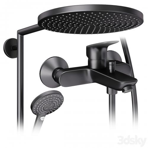 Faucets and shower systems Hansgrohe black set 168