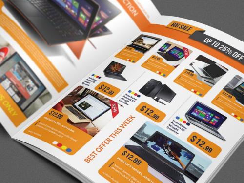 Electronics Products Catalog Brochure Template