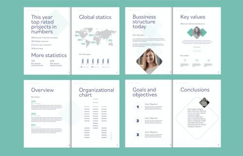 Business Annual Report Layout