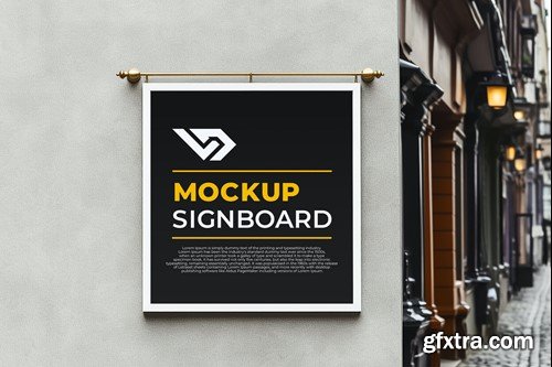 Signboard Mockup M9V9G8H