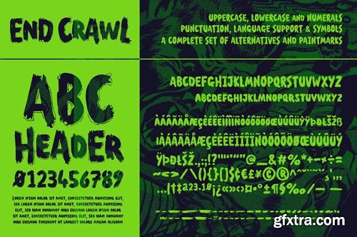 End Crawl - A Halloween Brush Font 7CGD572