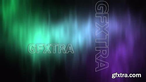 Soft Green And Purple Aurora Animation 1364842