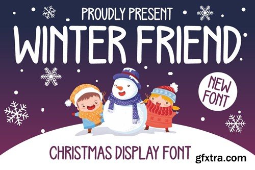 Winter Friend - Christmas Display Font G55CM3F