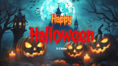 Videohive - Happy Halloween Intro MOGRT - 48456072 - 48456072