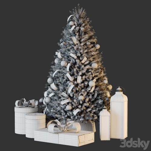 Christmas tree with decor 1