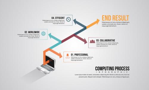 Laptop Timeline Infographic 2 - 189678863