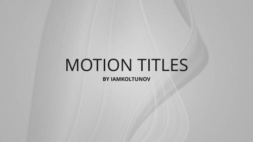 ArtList - Motion Titles Pack - 123424