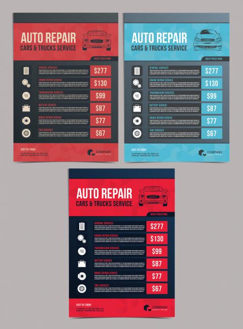 Automotive Services Flyer Layouts 12 - 189791194