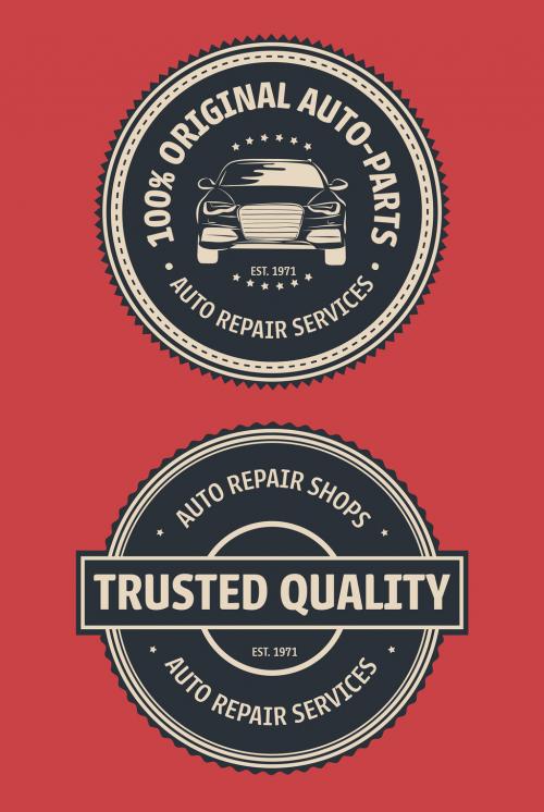 Auto Repair Service Labels Layout 2 - 189791210