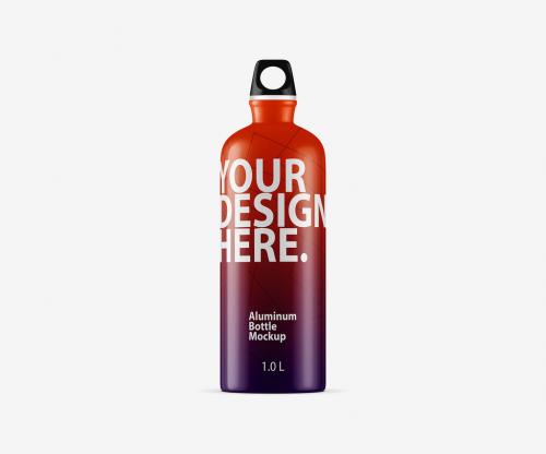 Metal Sports Bottle Mockup 1 - 190300850