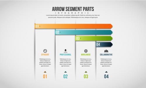 Four-Step Arrow Infographic 3 - 190562682