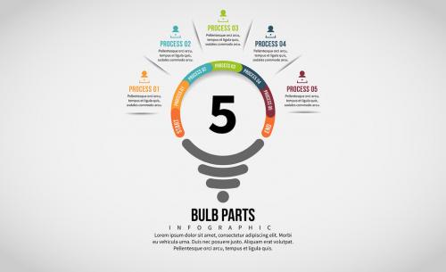 Light Bulb Process Infographic 3 - 190562734