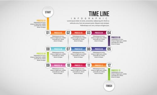 Calendar Style Timeline Infographic 1 - 190563805