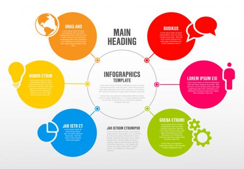 6 Circle Infographic - 191535768