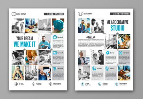Photo Grid Business Flyer Layout 1 - 194037926