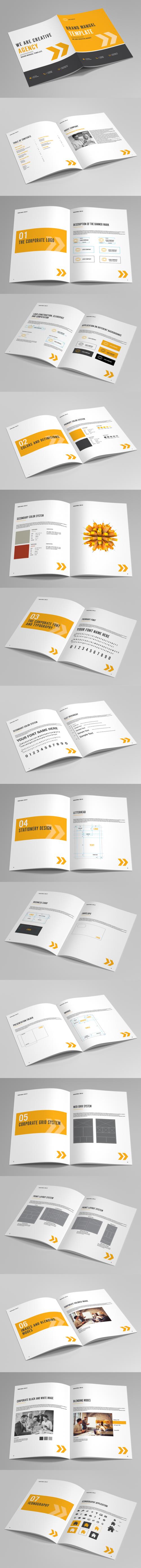 Brand Manual Layout with Orange Accents 1 - 194043423