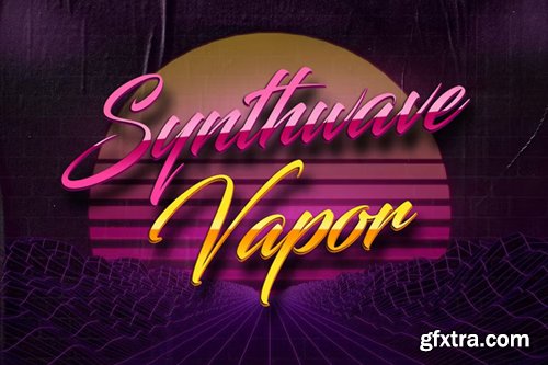 Synthwave Vapor Text Effect