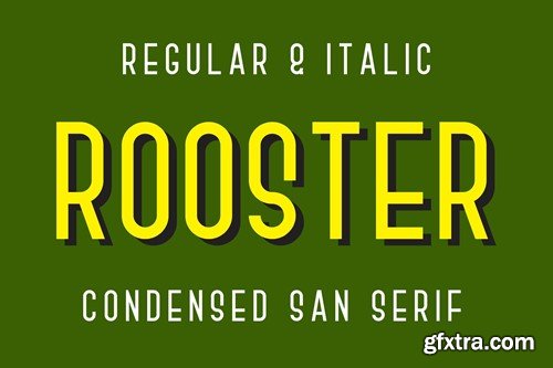 Rooster Condensed Font DZXKWKR