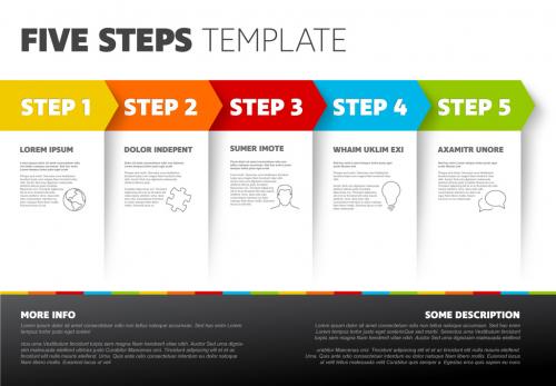 Five Step Infographic Layout - 196050083