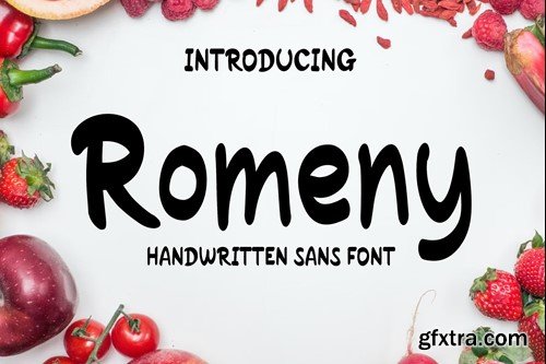 Romeny Sans Handwritten Font YRHSAXX