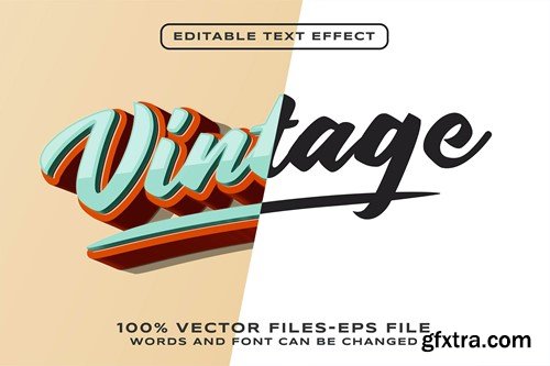 Vintage Editable Text Effect KZR39ME