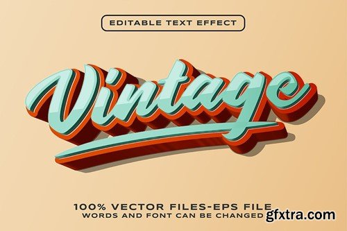 Vintage Editable Text Effect KZR39ME