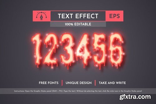 Slasher - Editable Text Effect, Font Style TDBYTKT