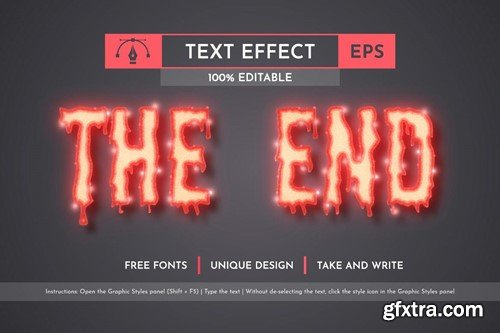 Slasher - Editable Text Effect, Font Style TDBYTKT