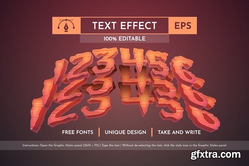 Triple Horror - Editable Text Effect, Font Style ADFHRF2